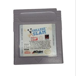 Nintendo College Slam Basketball Game Boy Cartridge - Gray